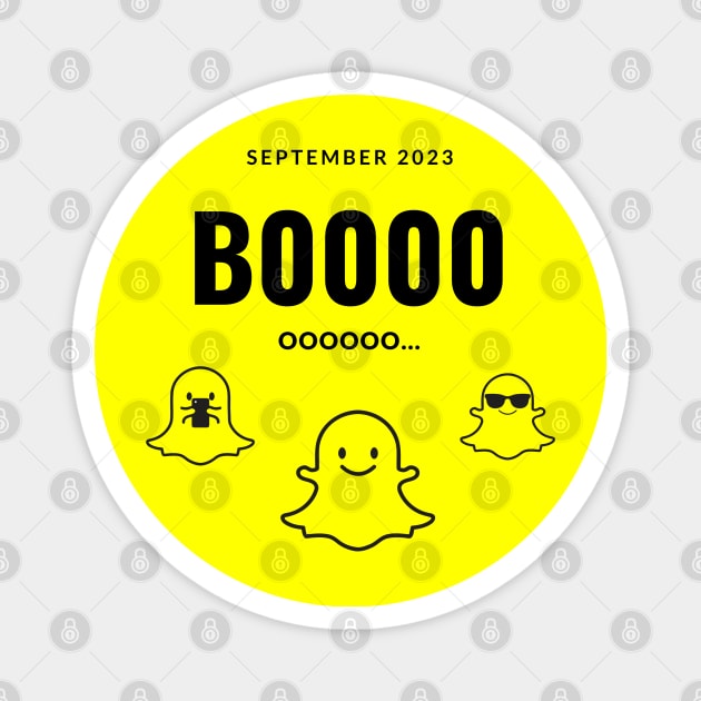 September 2023 Booo... Magnet by NineBear